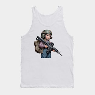 The Little Girl and a Gun Tank Top